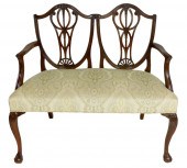 HEPPLEWHITE STYLE DOUBLE CHAIR