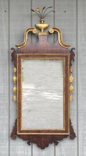 HEPPLEWHITE STYLE GILT & INLAI