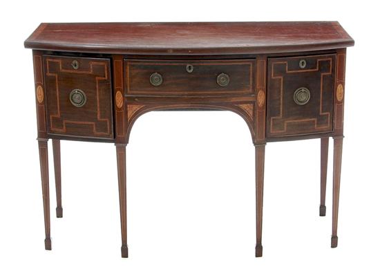 Hepplewhite style inlaid mahogany