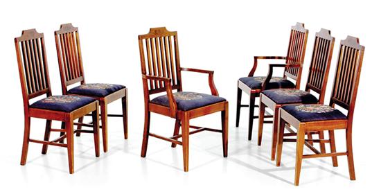Hepplewhite style inlaid mahogany