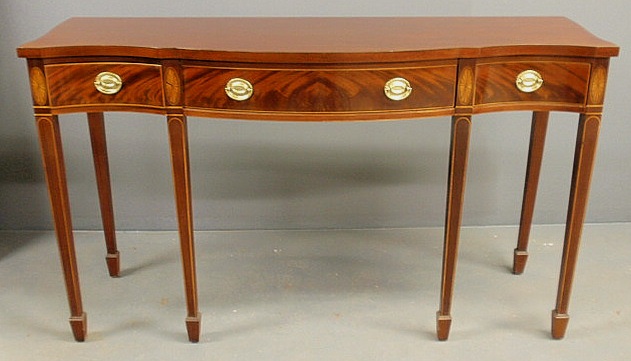 Hepplewhite style inlaid mahogany