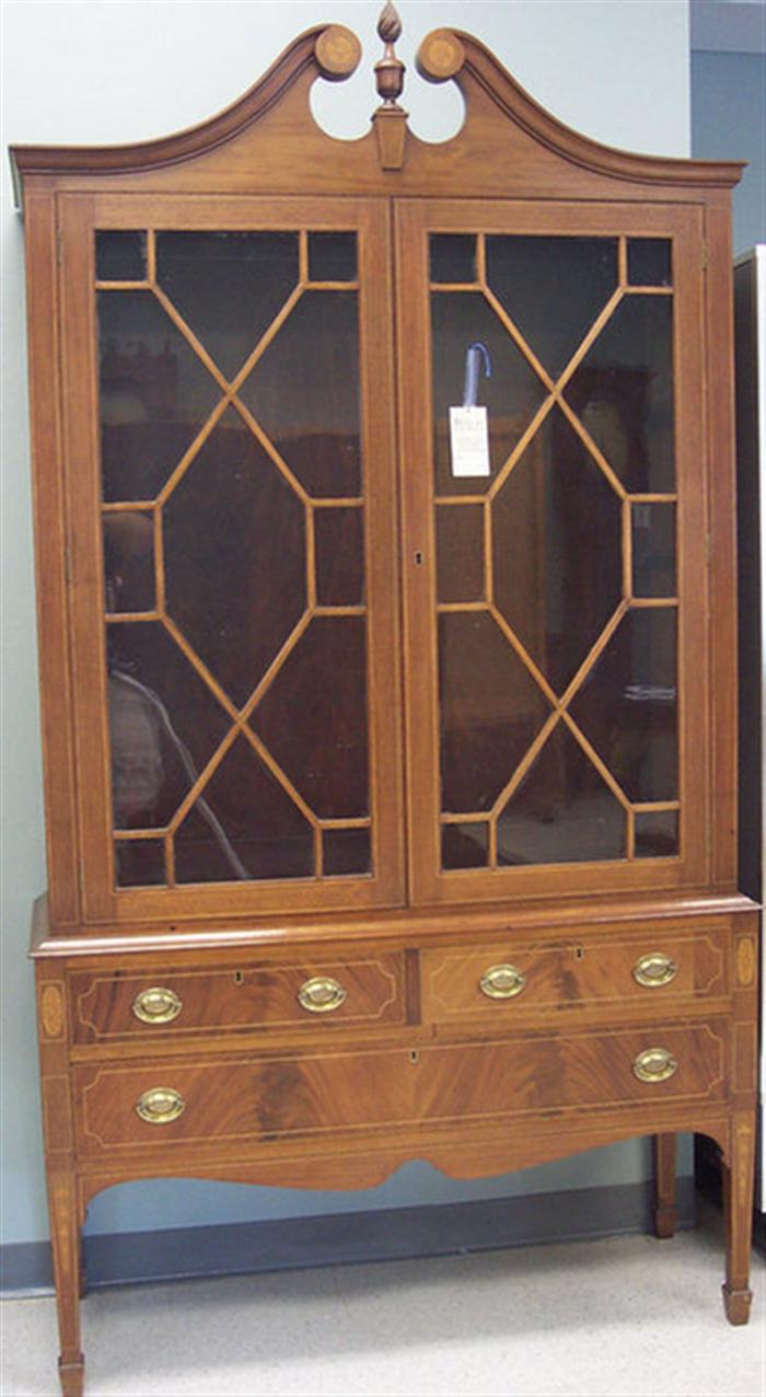 Hepplewhite style inlaid mahogany