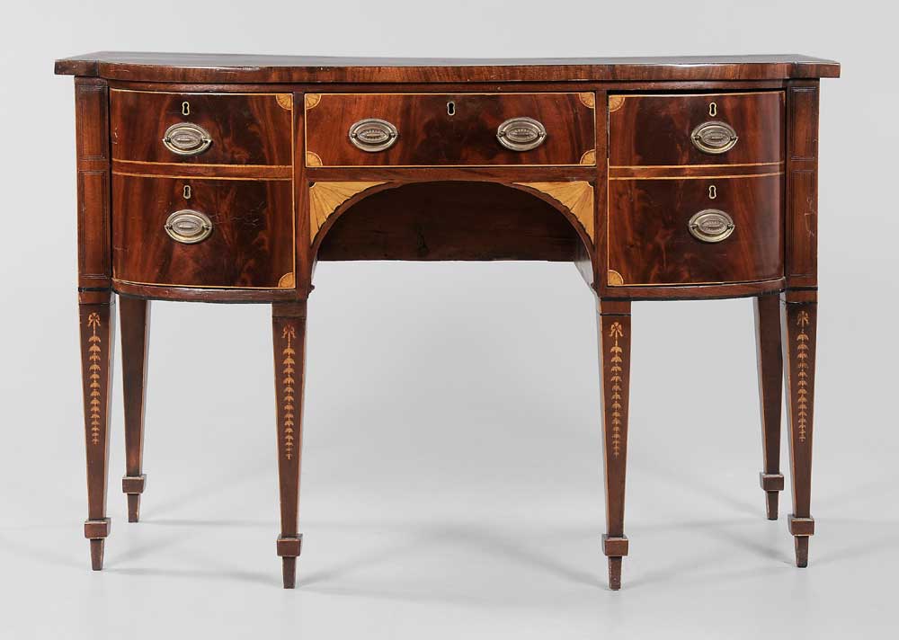 Hepplewhite Style Inlaid Mahogany
