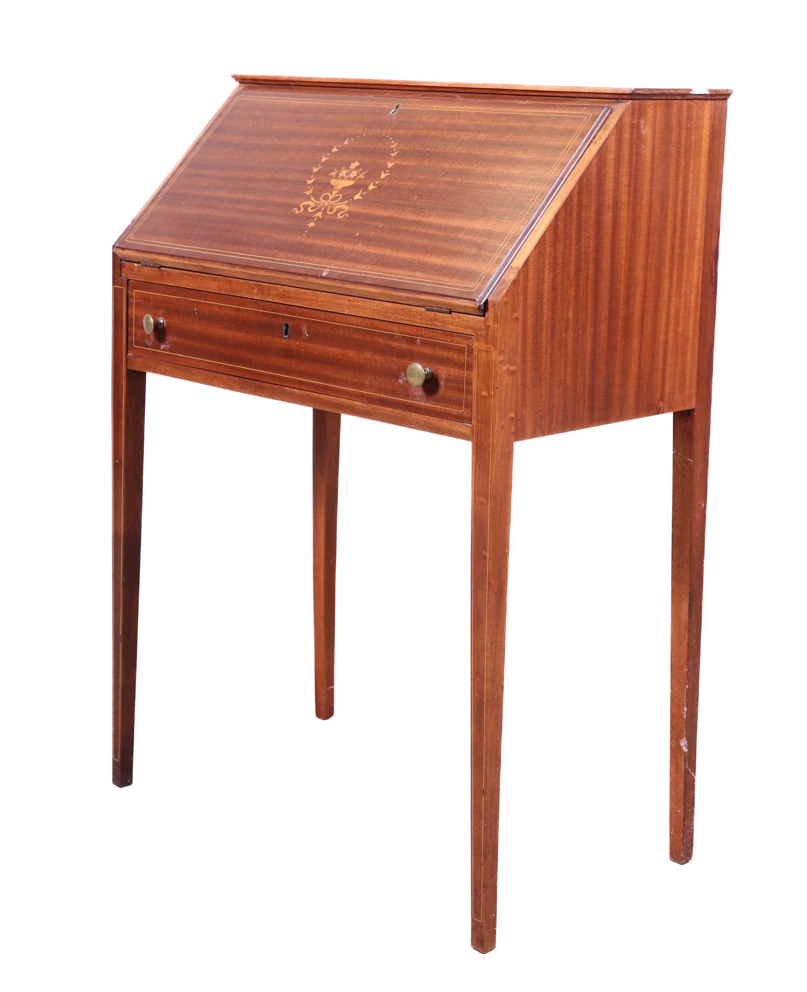 Hepplewhite style inlaid mahogany