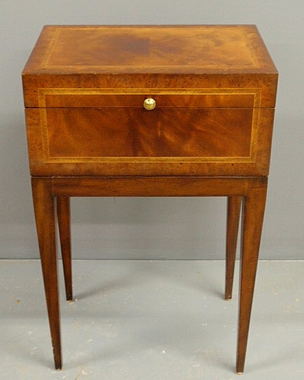 Hepplewhite style inlaid mahogany