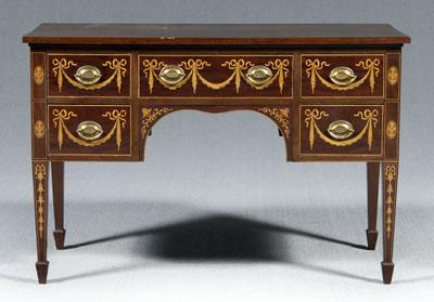 Hepplewhite style inlaid writing
