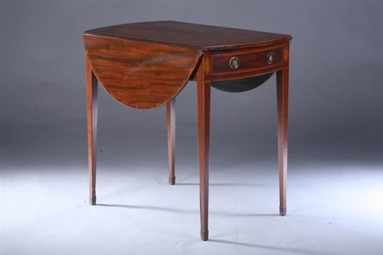 HEPPLEWHITE STYLE MAHOGANY AND