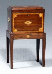 Hepplewhite style mahogany cel