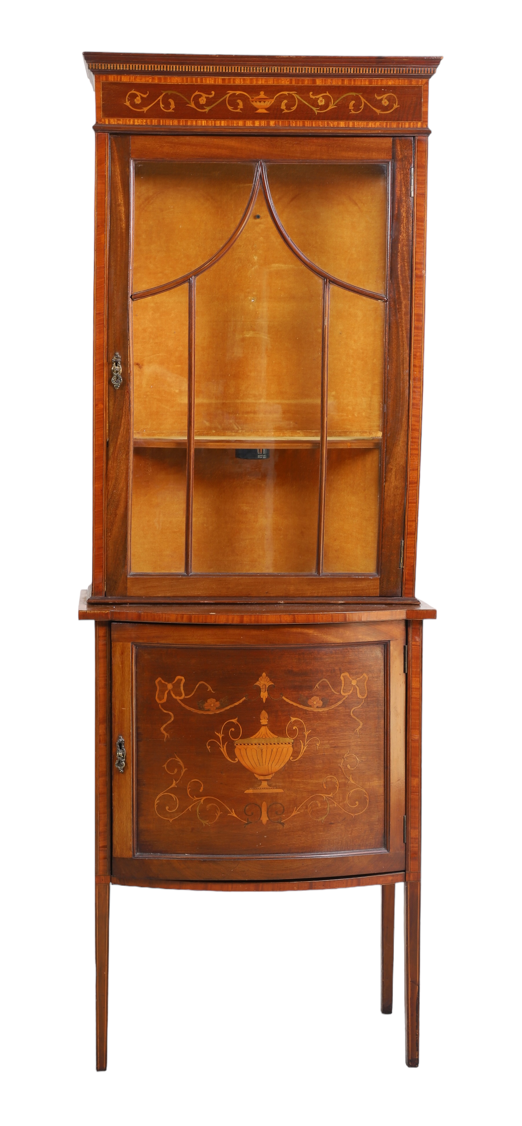 Hepplewhite style mahogany inlaid