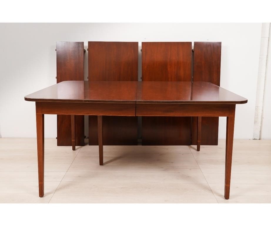 Hepplewhite style mahogany inlaid