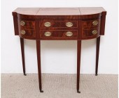 Hepplewhite style mahogany inl