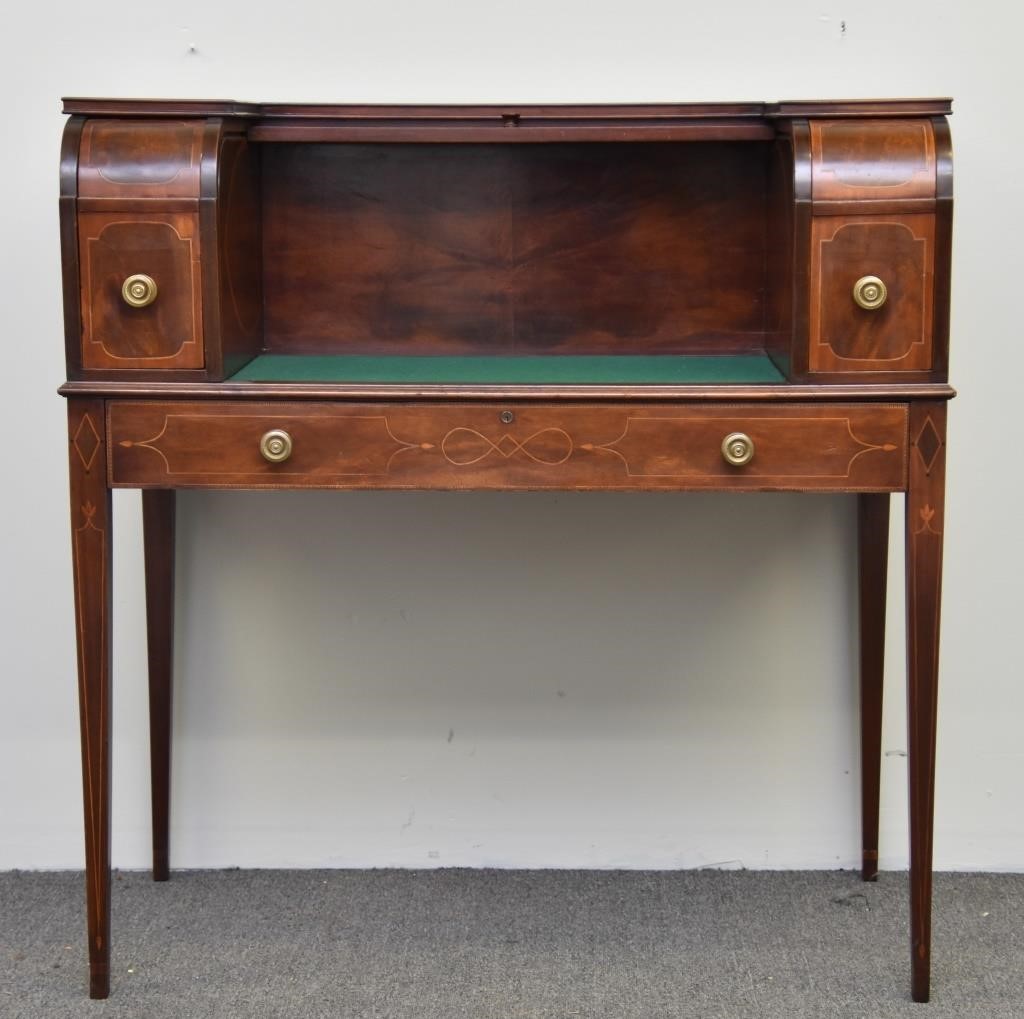 Hepplewhite style mahogany inlaid