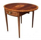 HEPPLEWHITE STYLE MAHOGANY PEM