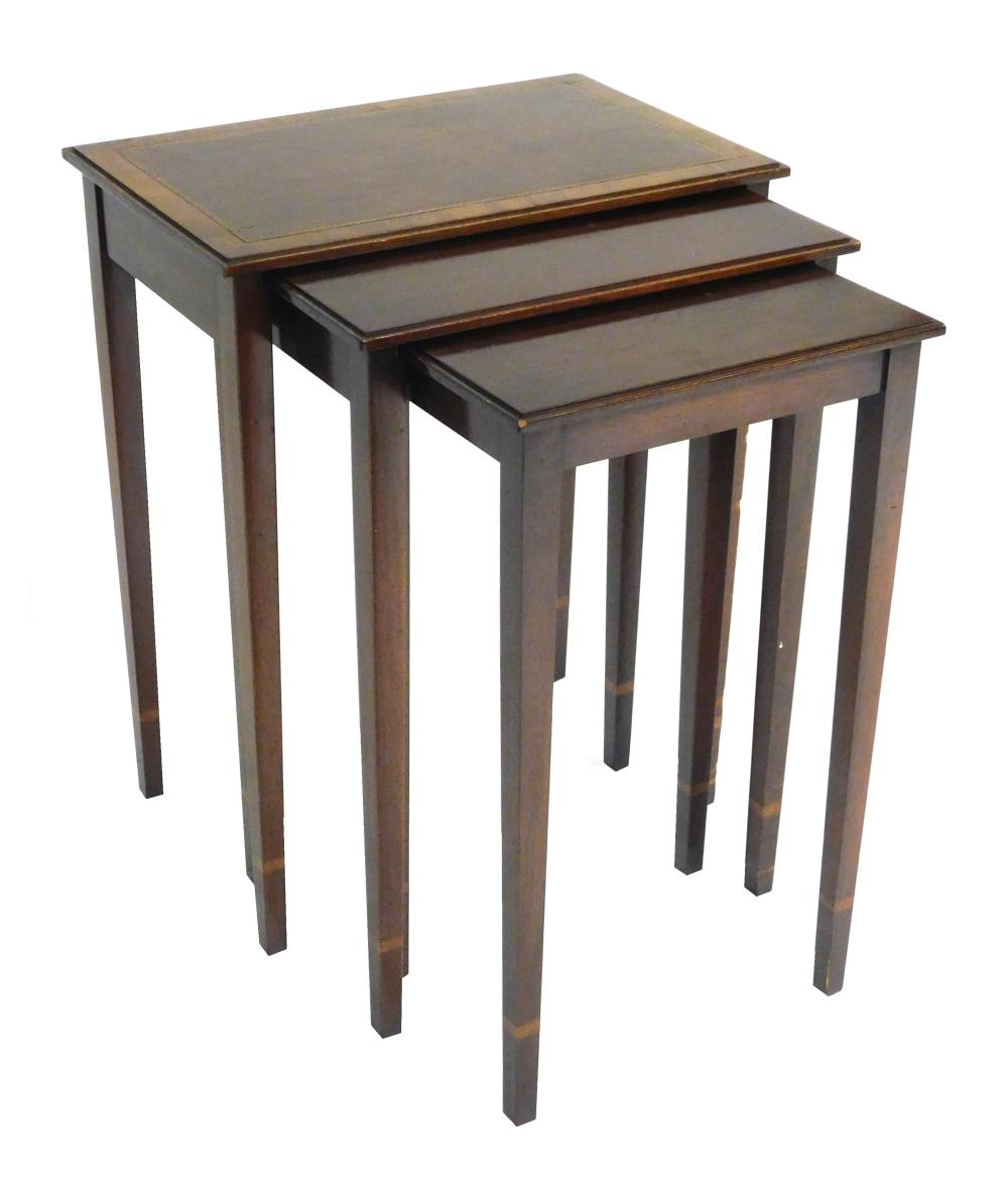 HEPPLEWHITE STYLE NESTING TABLES BY