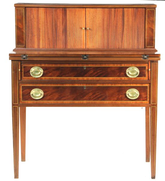 Hepplewhite Style Tambour Deskby
