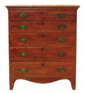 HEPPLEWHITE TALL CHEST WITH RE