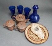HERAT COBALT GLASS DECANTER, T