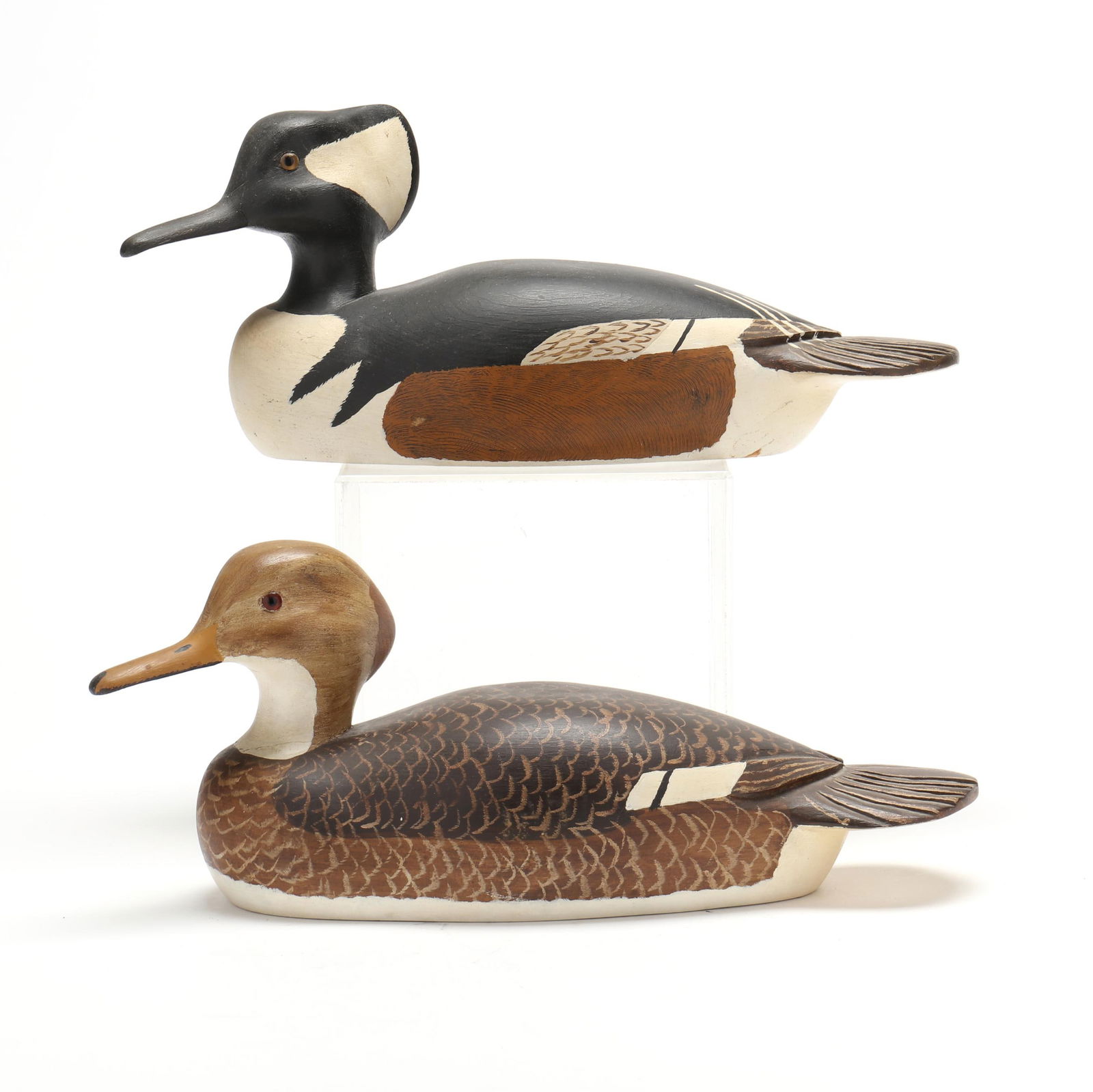 HERB DAISEY (VA), PAIR OF HOODED