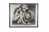HERB RITTS: FRAMED SIGNED POST