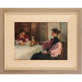 HERBERT DENMAN, OIL ON CANVAS,