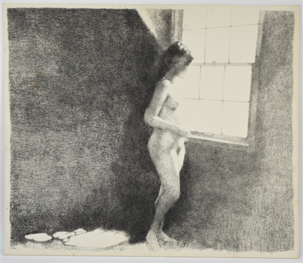 HERBERT FINK NUDE FIGURE INK