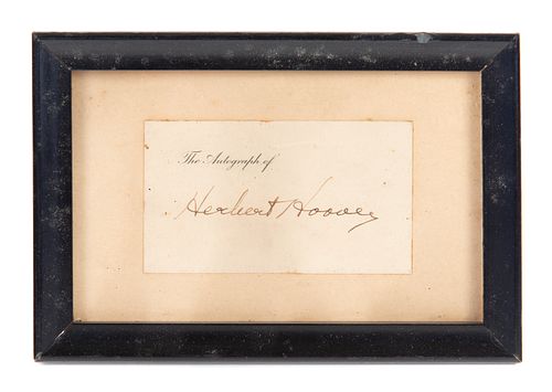 HERBERT HOOVER AUTOGRAPHHerbert