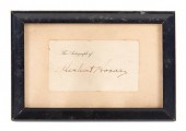 HERBERT HOOVER AUTOGRAPHHerber