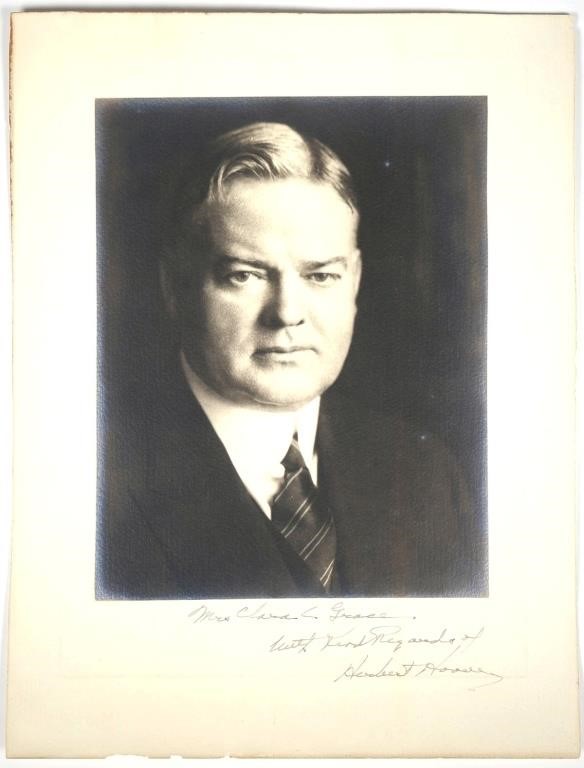 HERBERT HOOVER SIGNED