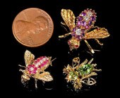 HERBERT ROSENTHAL 18K BEE & 2