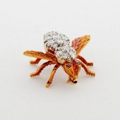 HERBERT ROSENTHAL 18K GOLD & D