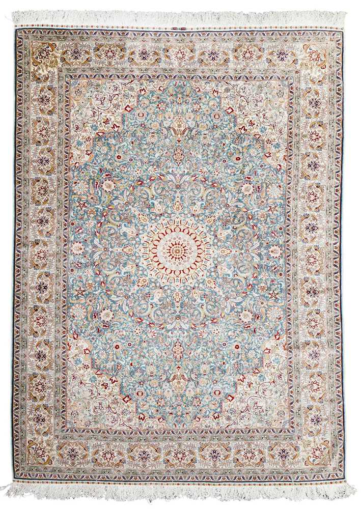 HEREKE SILK CARPET WEST ANATOLIA,