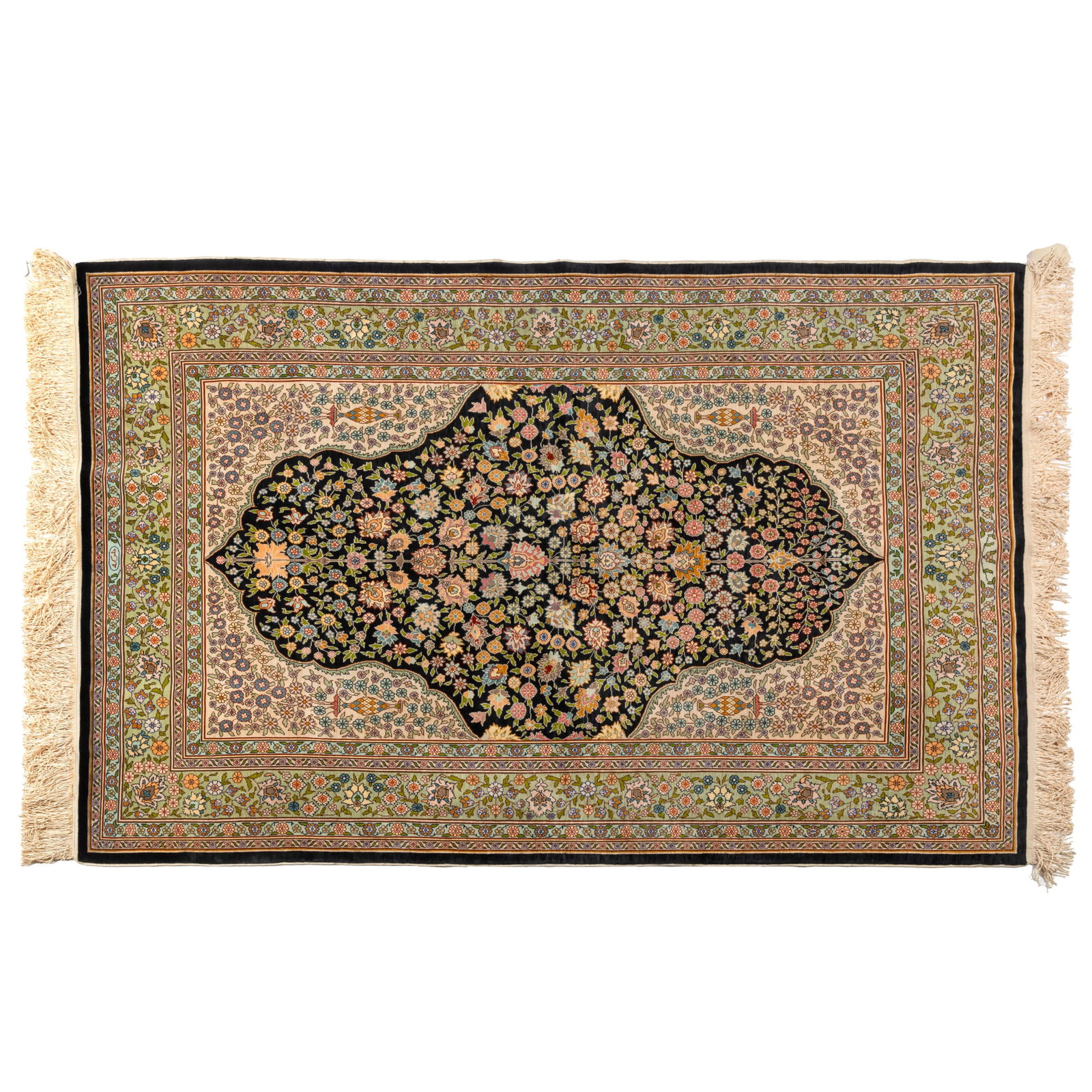 HEREKE SILK RUGHereke Silk Rug58in.