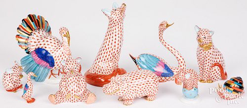 HEREND ANIMAL FIGURINESHerend