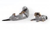 HEREND BLACK FISHNET PORCELAIN