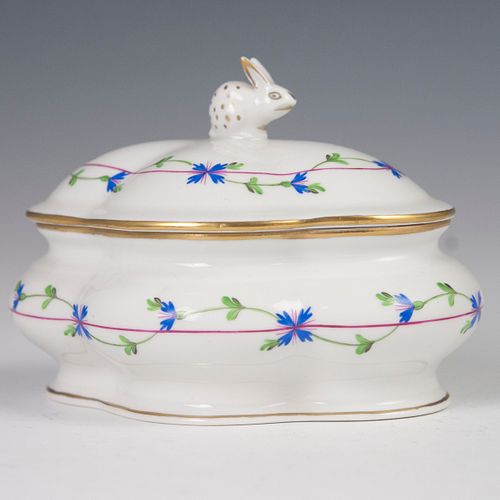 HEREND "BLUE GARLAND" PORCELAIN