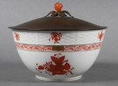 HEREND BOWL W/ POTTER MELLEN B