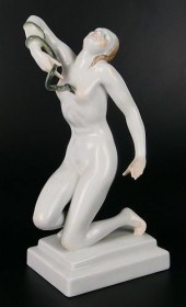 HEREND CLEOPATRA WITH SNAKE -