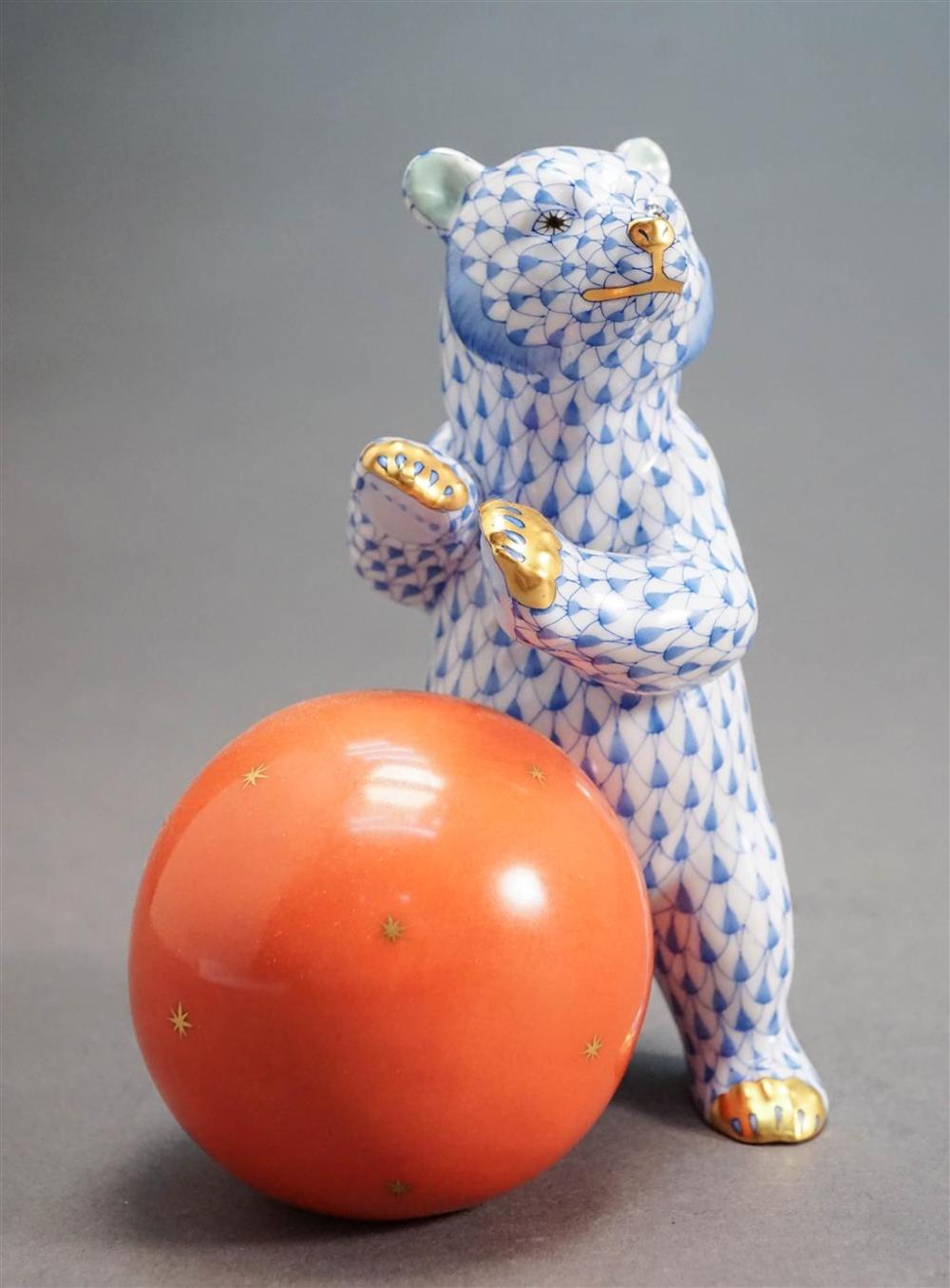 HEREND FIGURE OF BEAR, H: 5