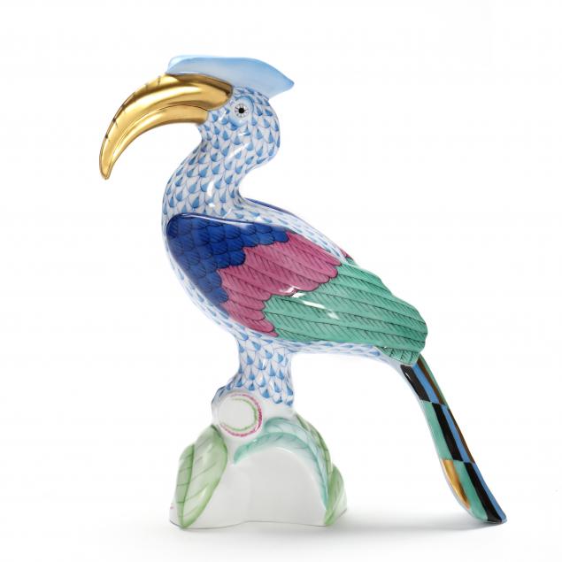 HEREND FIGURINE OF A HORNBILL