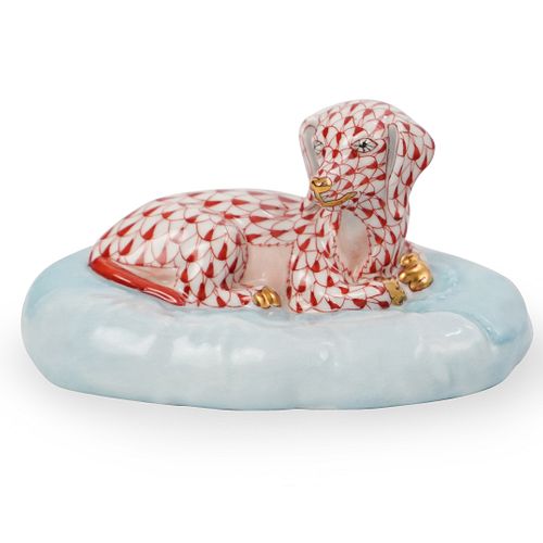 HEREND FISHNET DOG