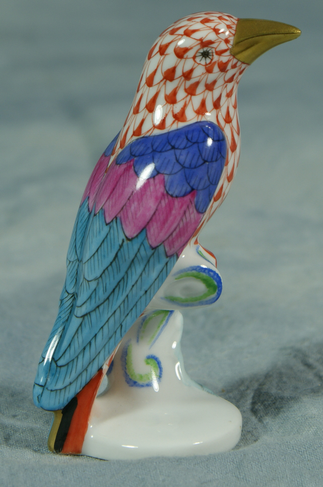 Herend fishnet figurine, rust