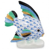 HEREND FISHNET PORCELAIN FISHD