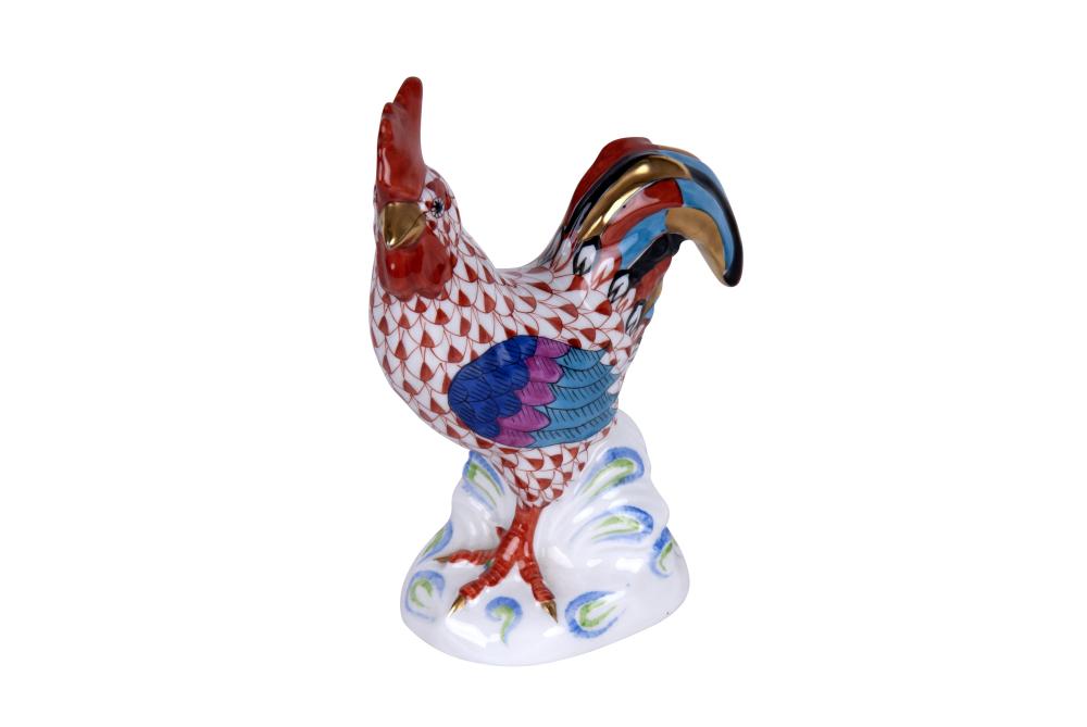 HEREND FISHNET ROOSTERCondition: