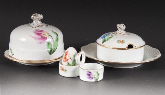Herend floral decorated porcelain