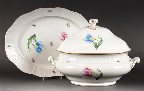Herend floral decorated porcelain