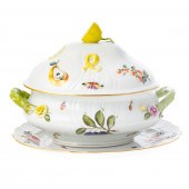 HEREND FRUITS & FLOWERS SOUP T
