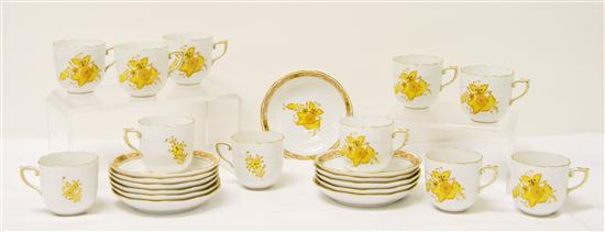 Herend handpainted set of eleven