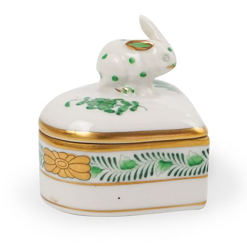 HEREND HEART SHAPED TRINKET