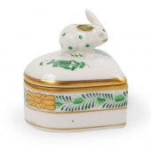 HEREND HEART SHAPED TRINKET BO