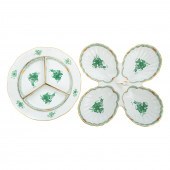 HEREND HORS D'OEUVRE DISH & CO